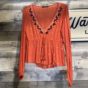 V-neck Blouse